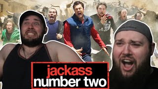 JACKASS NUMBER TWO 2006 TWIN BROTHERS FIRST TIME WATCHING MOVIE REACTION [upl. by Uolymme]