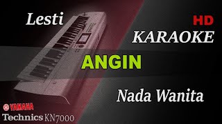 LESTI  ANGIN  NADA WANITA   KARAOKE [upl. by Anaele]