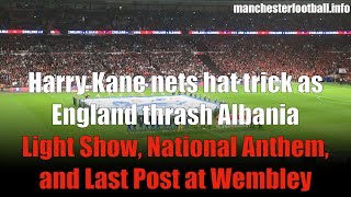 England vs Albania  National Anthems and Last Post at Wembley  Friday November 12 2021 [upl. by Namar353]