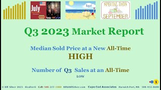 Cape Cod Market Report 2023 Q3 [upl. by Marks]