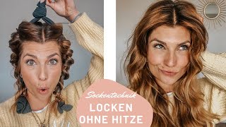 Locken mit Socken das Experiment  Locken ohne Hitze [upl. by Winograd]