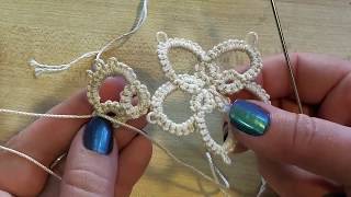 Beginner Tatting Project [upl. by Akinuahs]