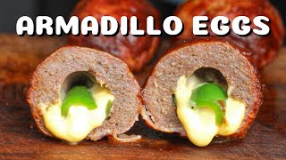 ARMADILLO EGGS  meatballs with chili cheese stuffing  TEXAS CLASSICS  0815BBQ  International [upl. by Sandry]