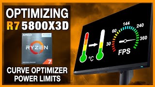 Optimizing Ryzen 7 5800X3D  Higher performance Lower temperature  Undervolting  Curve Optimizer [upl. by Midan]