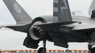 F35B Lightning II Vertical Landing and Takeoff Aboard the USS Wasp [upl. by Benge]