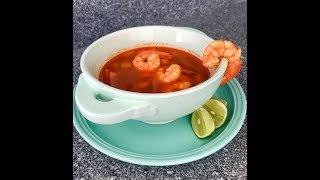 CALDO DE CAMARÓN RECETA EN VIVO [upl. by Frannie]