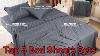 Top 5 Best Bed Sheets Sets on Amazon 2024 [upl. by Spratt]