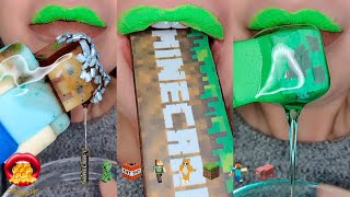 Satisfying ASMR Eating MINECRAFT Emoji Food Challenge Mukbang 먹방 [upl. by Gnihc15]