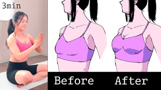 LIFT and FIRM your BREASTS workout while sitting  3 min [upl. by Yeldoow241]