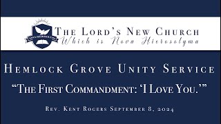 The Lords New Church Philadelphia Society Hemlock Grove Unity Service Talk September 8 2024 [upl. by Peggi]