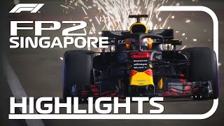 2018 Singapore Grand Prix FP2 Highlights [upl. by Danell]