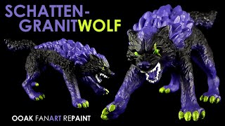 Schleich ® Eldrador ® Creatures  Schatten Granitwolf  2024 OOAK Repaint [upl. by Evelunn]