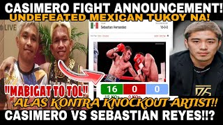 ANNOUNCEMENT CASIMERO VS SEBASTIAN HERNANDEZ REYES SEPT 14 NA MARTINEZ VS IOKA BAKBAKAN NA [upl. by Utter741]