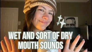 asmr  ☆ fast and slow cupped mouth sounds wetsort of dry mouth sounds incoherent whispering ☆ [upl. by Adaliah]