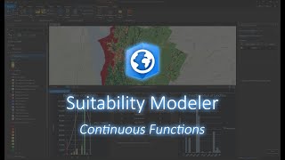 ArcGIS Pro  Suitability Modeler Continuous Functions Sample [upl. by Hanas]