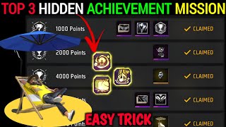 Top 3 hidden achievement mission  How to Complete All achievement mission in 1 day [upl. by Disini]