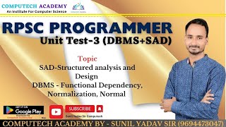 RPSC Programmer Unit Test3 DBMSSAD  9694473047  PROGRAMMER MCQ Batch testseires [upl. by Brion]