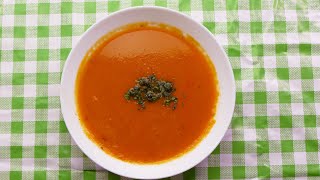 SOPA DE TOMATE CASERA  hacer una buena sopa casera es más fácil de lo que parece [upl. by Nellek]