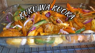 KUKU WA KUOKA KWENYE OVENJINSI YA KUOKA KUKU OVEN CHICKEN🍗 chicken mapishi christmas [upl. by Lucilia]