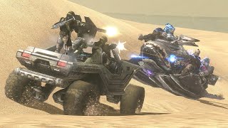 UNSC vs COVENANT Warthog vs Prowler  HALO 3 NPC Wars 18 [upl. by Ahsimot]