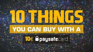 10 things you can buy with a 10€ Paysafecard [upl. by Rorie]