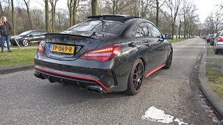 MercedesAMG CLA45 with Custom Catless Downpipe REVS amp LAUNCH CONTROL [upl. by Warrenne]