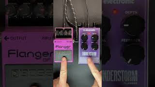 Flanger comparison BOSS BF2 vs TC Electronic Thunderstorm Arpeggiated solo guitar guitar [upl. by Dor]