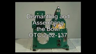 GEA Westfalia OTC 202137  Dismantling amp Assembling the Bowl [upl. by Adolph]