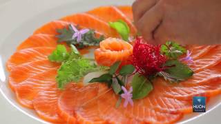 How to make Huon salmon sashimi with Masaaki [upl. by Eachelle546]