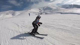 VBlog 4 SkiArmenia mit Tina Auf den Pisten von Myler Mountain [upl. by Okun59]