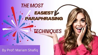 How to paraphrase in easy steps IELTS Academic Task  Easy Paraphrasing techniques in Urdu  Hindi [upl. by Ennasirk]