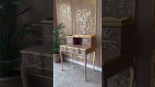 Gold Leaf On Furniture Add Shimmer And Shine With Ease diy [upl. by Pilif215]