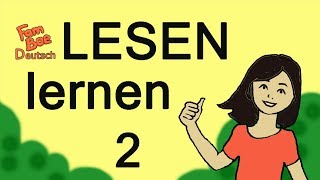 Deutsch lesen lernen für Kinder Teil 02 [upl. by Nirahs]