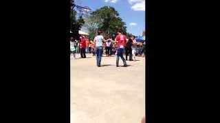 Zydeco Dancing at Breaux Bridge Crawfish Festival 2014 Part 2 [upl. by Enelrac742]