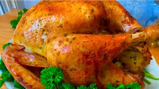 Como hacer un Rico Pavo al horno Jugoso fácil y Dorado How to Make Turkey [upl. by Hembree]