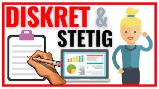 Diskrete und Stetige Merkmale in der Statistik mit Beispielen 📊 [upl. by Gerrit962]