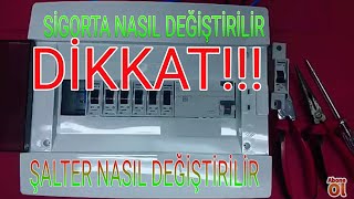 Sigorta nasıl değiştirilir Şalter nasıl değiştirilir [upl. by Raskin]