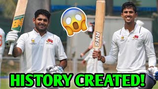 HISTORYNo10 amp No11 Both CENTURY 😱 Tushar Deshpande amp Tanush Kotian Ranji Trophy Cricket News [upl. by Neneek]