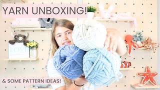 BERNAT YARN UNBOXING amp NEW PATTERN IDEAS [upl. by Akkeber123]