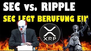 SEC LEGT BERUFUNG EIN ✅ RIPPLE XRP TOKEN COIN UPDATE ✅ XRP CHARTANALYSE ✅ XRP KURS STABIL✅ [upl. by Esta]