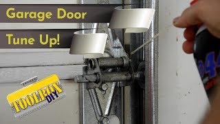 DIY Garage Door Maintenance  Save Your Money [upl. by Aicirtel]