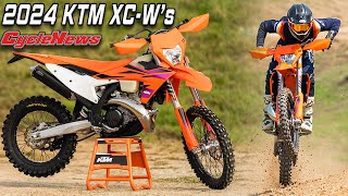 2024 KTM XCWs  First Ride  Cycle News [upl. by Pierro]