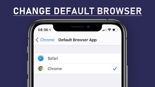 How To Change Default Browser on iPhone [upl. by Gilly]