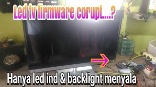 Memperbaiki Tv led toshiba 32p2300vj blank hanya led hijau nyala vlog22 [upl. by Nessej]