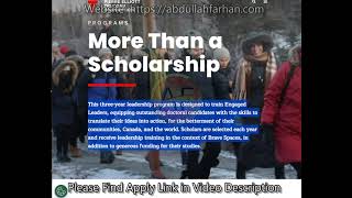 Canadian Pierre Elliot Trudeau Doctoral Scholarships 2025 Canada 3Year Fully Funded High Stipened [upl. by Ellenwahs58]