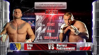 KSW Free Fight Mariusz Pudzianowski vs Erko Jun [upl. by Nonrev439]