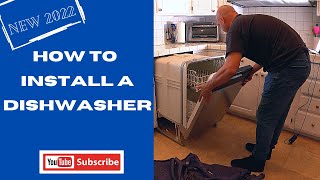 How To Install A Dishwasher  2022 [upl. by Luane]