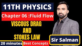 Fluid 08  Stokes Theorem and Terminal Velocity IIT JEE MAINS  NEET [upl. by Annaerb]