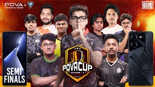 POVA CUP Season 4  SEMI FINALS  Day 1  BGMI  soul XSpark Entity Blind OG [upl. by Sacci]