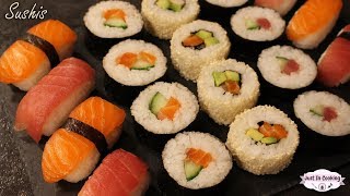 Recette de Sushis  Makis Nigiris et Californian Rolls [upl. by Pernell]